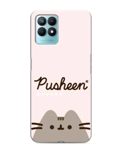 Чехол для Realme NARZO 50 с картинкой «Pusheen логотип» Чехол для Realme NARZO 50 с картинкой «Pusheen логотип»