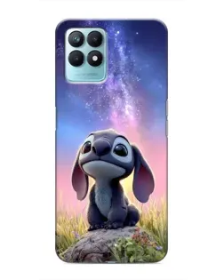 Чехол для Realme NARZO 50 с картинкой «Стич на рассвете»