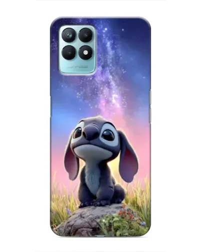 Чехол для Realme NARZO 50 с картинкой «Стич на рассвете»
