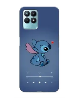Чехол для Realme NARZO 50 с картинкой «Музыкальный Stitch»