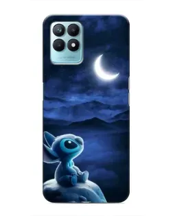 Чехол для Realme NARZO 50 с картинкой «Лунная ночь Стича»
