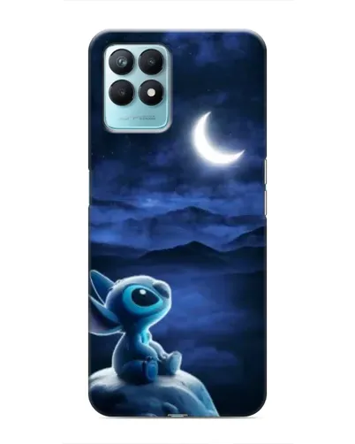 Чехол для Realme NARZO 50 с картинкой «Лунная ночь Стича»