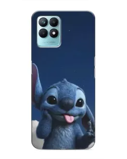 Чехол для Realme NARZO 50 с картинкой «Стич в облаках»