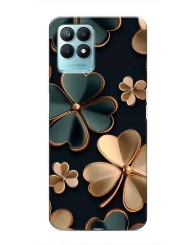 Чехол для Realme NARZO 50 с картинкой «Клевер в золоте»
