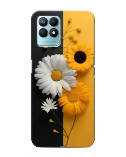 Чехол для Realme NARZO 50 с картинкой «Подсолнух и ромашка»