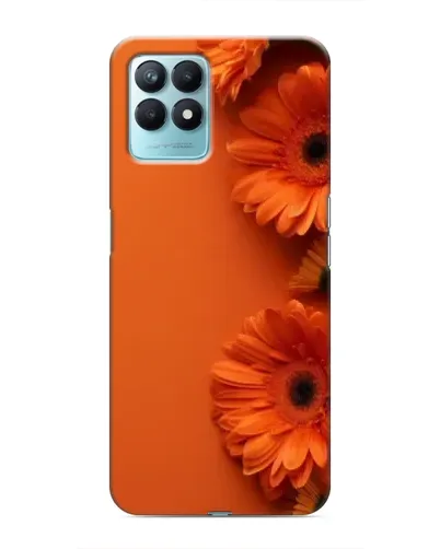 Чехол для Realme NARZO 50 с картинкой «Оранжевые герберы»