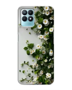 Чехол для Realme NARZO 50 с картинкой «Ветка мелких белых цветов» Чехол для Realme NARZO 50 с картинкой «Ветка мелких белых цветов»
