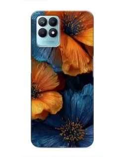 Чехол для Realme NARZO 50 с картинкой «Яркая сине-оранжевая флора» Чехол для Realme NARZO 50 с картинкой «Яркая сине-оранжевая флора»