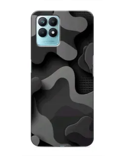Чехол для Realme NARZO 50 с картинкой «Темный абстрактный камуфляж»