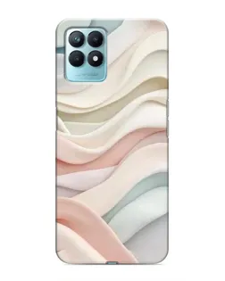 Чехол для Realme NARZO 50 с картинкой «Пастельные нежные волны»