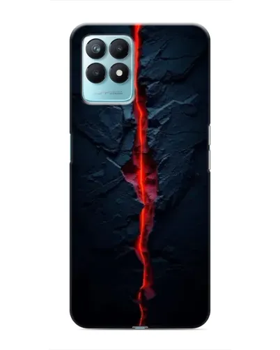 Чехол для Realme NARZO 50 с картинкой «Kрасная лавовая трещина» Чехол для Realme NARZO 50 с картинкой «Kрасная лавовая трещина»
