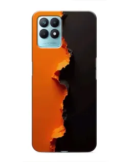 Чехол для Realme NARZO 50 с картинкой «Оранжевый разлом»