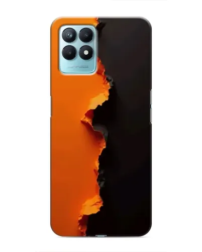 Чехол для Realme NARZO 50 с картинкой «Оранжевый разлом» Чехол для Realme NARZO 50 с картинкой «Оранжевый разлом»