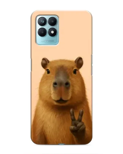 Чехол для Realme NARZO 50 с картинкой «Капибара виктория»