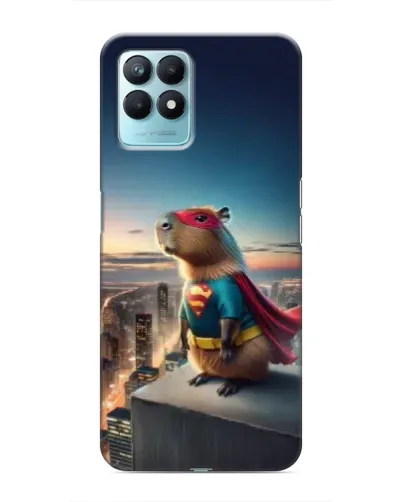 Чехол для Realme NARZO 50 с картинкой «Капи-мен супергерой»