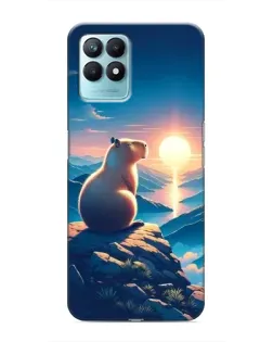Чехол для Realme NARZO 50 с картинкой «Закат солнца с капибарой» Чехол для Realme NARZO 50 с картинкой «Закат солнца с капибарой»