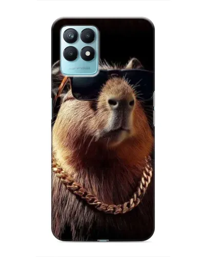 Чехол для Realme NARZO 50 с картинкой «Капибара золотая цепь»