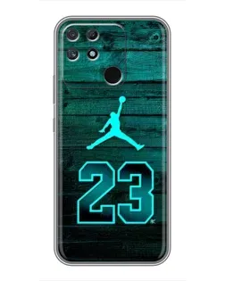 Чохол для Realme NARZO 50A з картинкою «Jordan Cyan 23»