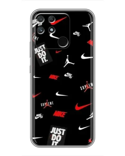 Чохол для Realme NARZO 50A з картинкою «Nike Mix Pattern»