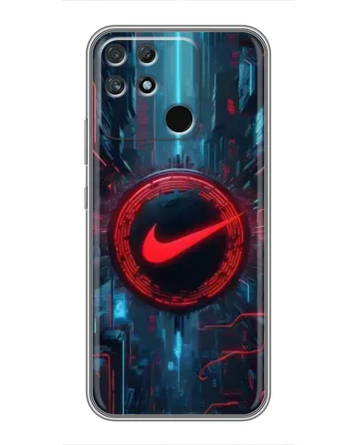 Чохол для Realme NARZO 50A з картинкою «Техногенний стиль Nike»