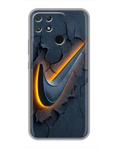 Чохол для Realme NARZO 50A з картинкою «Об'ємний логотип Найк»