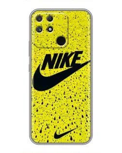 Чохол для Realme NARZO 50A з картинкою «Жовтий текстурний Nike»