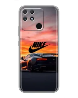 Чохол для Realme NARZO 50A з картинкою «Nike та суперкар»
