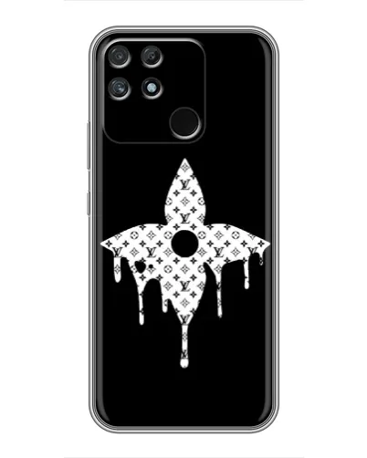Чехол для Realme NARZO 50A с картинкой «Цветочная монограмма»