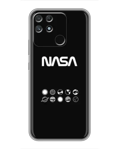 Чехол для Realme NARZO 50A с картинкой «NASA — технический принт» Чехол для Realme NARZO 50A с картинкой «NASA — технический принт»
