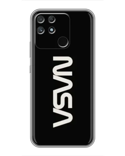 Чехол для Realme NARZO 50A с картинкой «NASA — вертикальный логотип» Чехол для Realme NARZO 50A с картинкой «NASA — вертикальный логотип»
