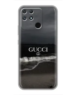 Чехол для Realme NARZO 50A с картинкой «Gucci — морской прибой»