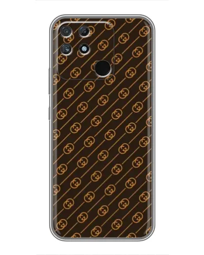 Чехол для Realme NARZO 50A с картинкой «Gucci — золотые диагонали»