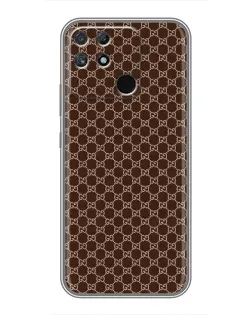 Чехол для Realme NARZO 50A с картинкой «Gucci — шоколадная сетка»