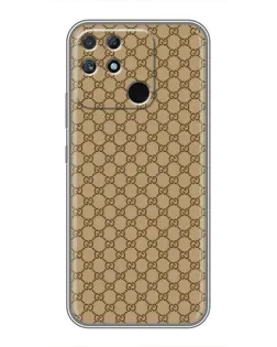 Чехол для Realme NARZO 50A с картинкой «Gucci — классический беж»