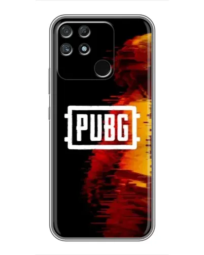 Чохол для Realme NARZO 50A з картинкою «Яскравий логотип PUBG»