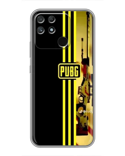 Чохол для Realme NARZO 50A з картинкою «PUBG — камуфляжний шолом»
