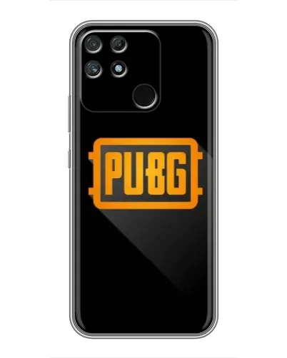 Чохол для Realme NARZO 50A з картинкою «PUBG — рамка лого»