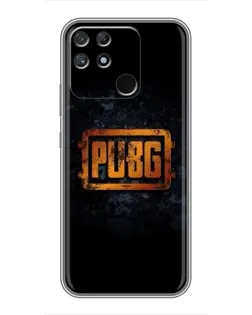 Чохол для Realme NARZO 50A з картинкою «PUBG — золотий логотип»