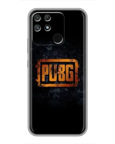 Чохол для Realme NARZO 50A з картинкою «PUBG — золотий логотип»