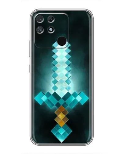 Чохол для Realme NARZO 50A з картинкою «Алмазний меч неон»