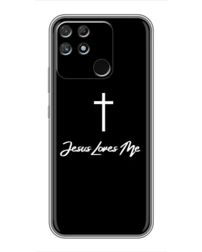 Чехол для Realme NARZO 50A с картинкой «Иисус любит тебя»