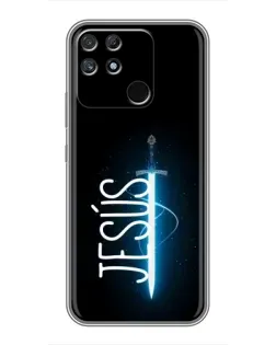 Чехол для Realme NARZO 50A с картинкой «Меч Духа Jesus»