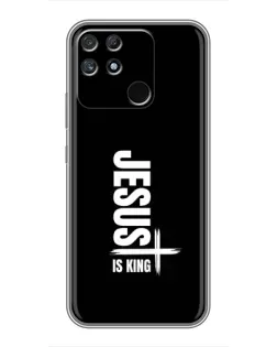 Чехол для Realme NARZO 50A с картинкой «Вертикаль веры Jesus»