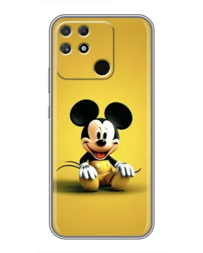 Чехол для Realme NARZO 50A с картинкой «Микки на желтом»