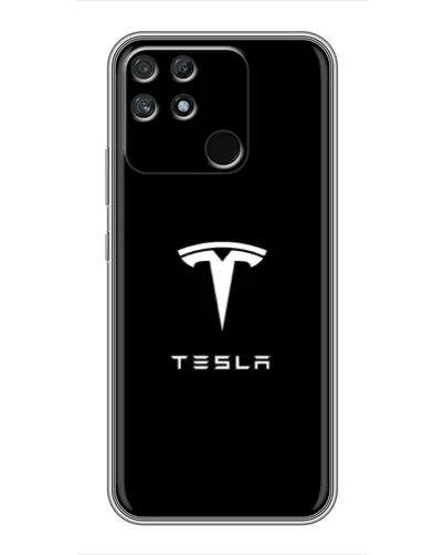 Чехол для Realme NARZO 50A с картинкой «Tesla White Logo» Чехол для Realme NARZO 50A с картинкой «Tesla White Logo»
