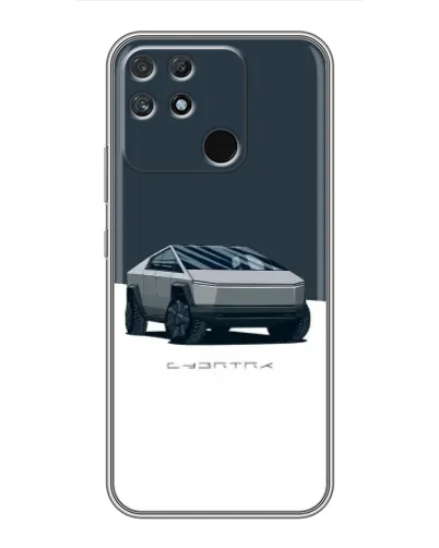 Чехол для Realme NARZO 50A с картинкой «Серебристый Cybertruck Tesla» Чехол для Realme NARZO 50A с картинкой «Серебристый Cybertruck Tesla»