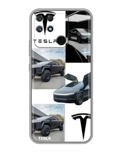 Чехол для Realme NARZO 50A с картинкой «Коллаж Cybertruck Tesla» Чехол для Realme NARZO 50A с картинкой «Коллаж Cybertruck Tesla»