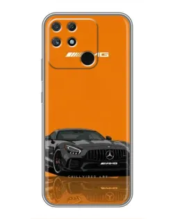 Чохол для Realme NARZO 50A з картинкою «Помаранчевий Mercedes AMG»