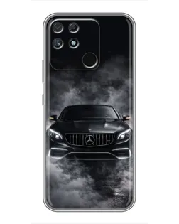 Чохол для Realme NARZO 50A з картинкою «Mercedes у диму»