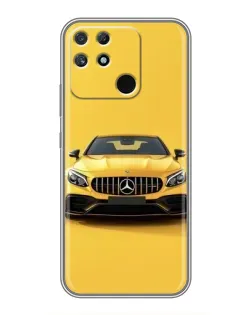 Чохол для Realme NARZO 50A з картинкою «Жовтий Mercedes GT»